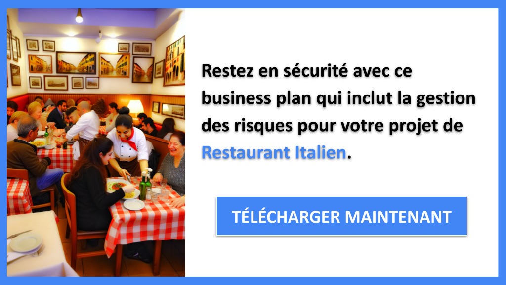 Exemple Business Plan pour Restaurant Italien - Gestion des Risques Restaurant Italien- CTA3