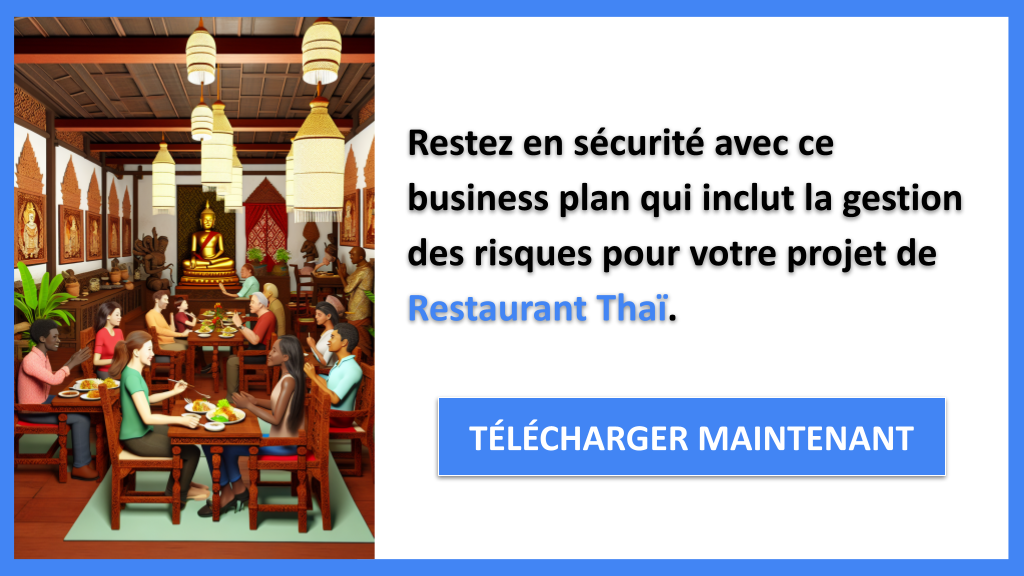 Exemple Business Plan pour Restaurant Thaï - Gestion des Risques Restaurant Thaï- CTA3