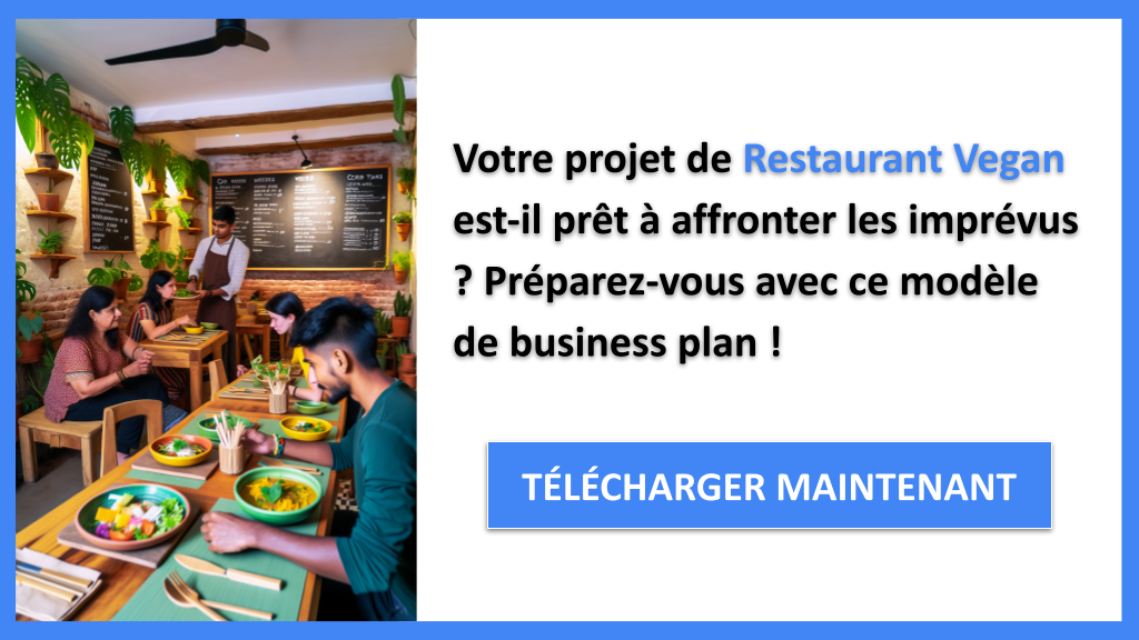 Exemple Business Plan pour Restaurant Vegan - Gestion des Risques Restaurant Vegan- CTA1