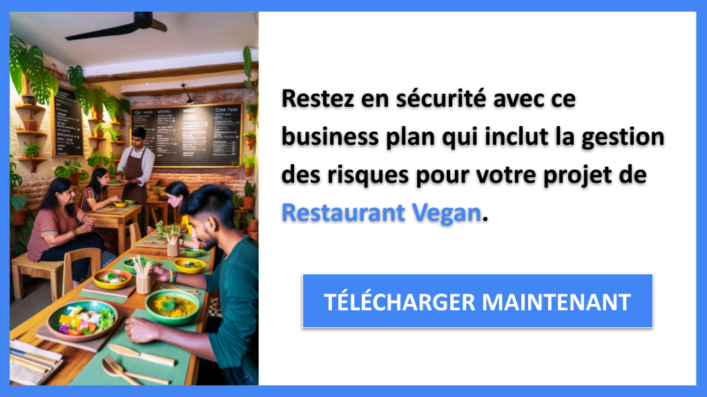 Exemple Business Plan pour Restaurant Vegan - Gestion des Risques Restaurant Vegan- CTA3