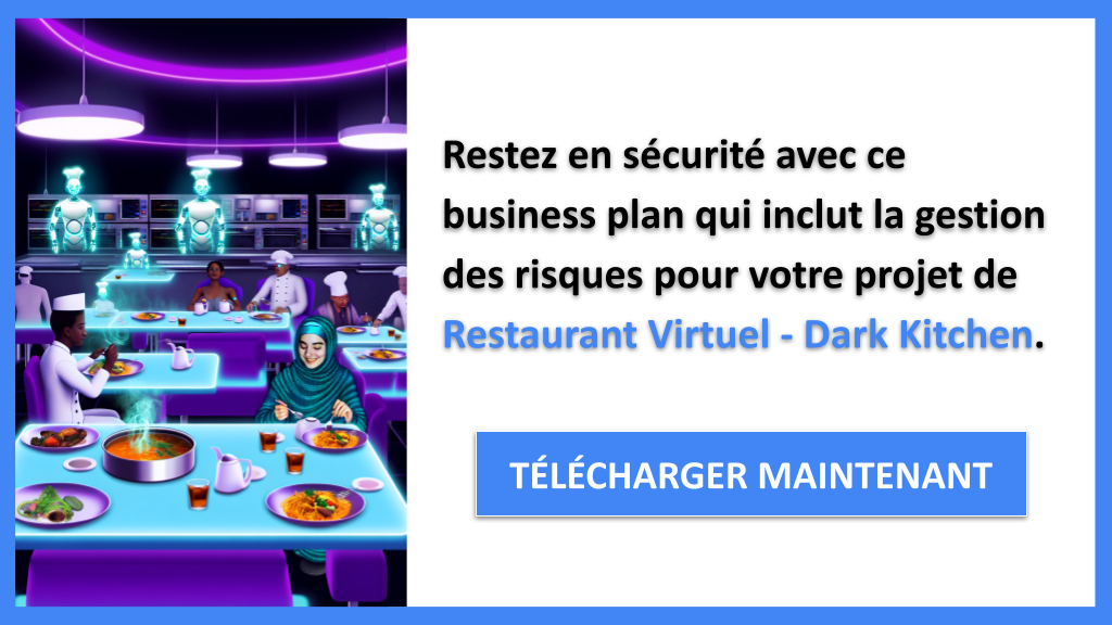 Exemple Business Plan pour Restaurant Virtuel - Dark Kitchen - Gestion des Risques Restaurant Virtuel - Dark Kitchen- CTA3