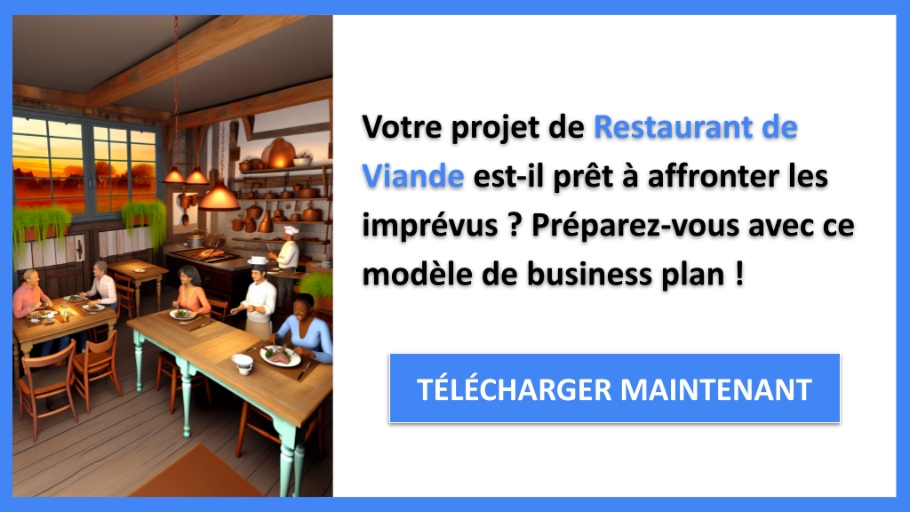 Exemple Business Plan pour Restaurant de Viande - Gestion des Risques Restaurant de Viande- CTA1