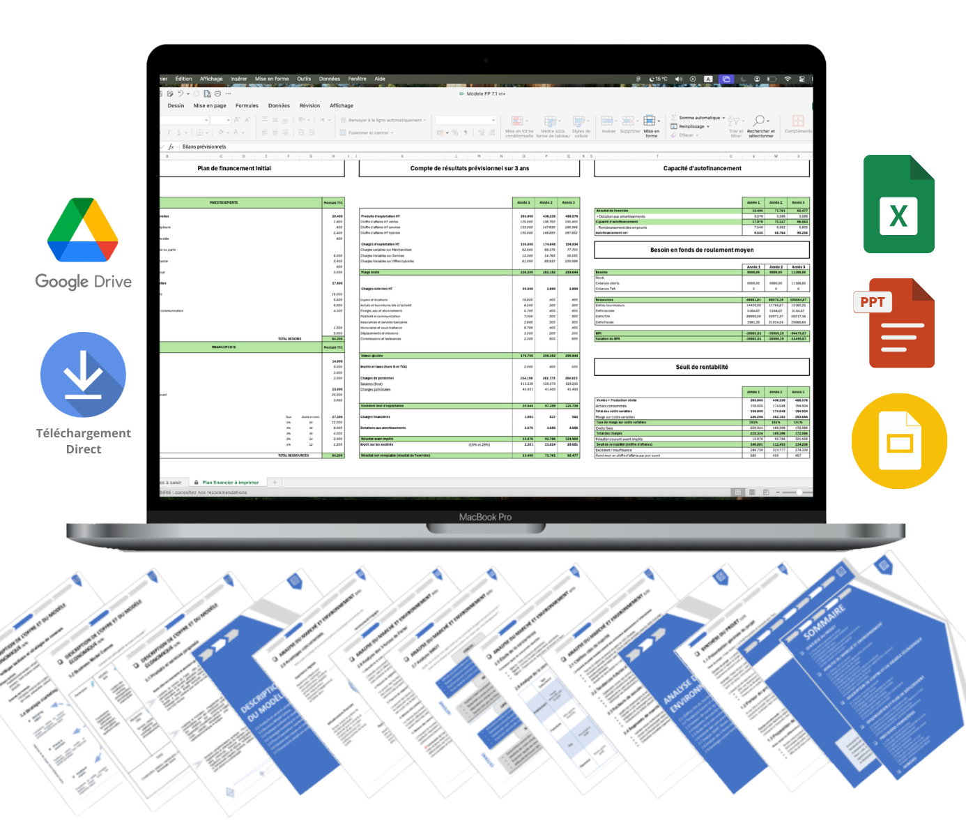 Accueil 1 Modèle de Business Plan