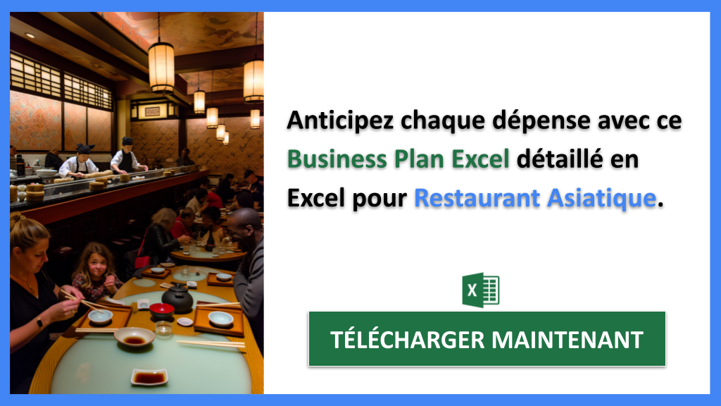 Exemple Business Plan pour Restaurant Asiatique - Restaurant Asiatique Plan financier Exemple- CTA2