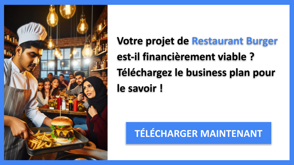 Exemple Business Plan pour Restaurant Burger - Restaurant Burger Plan financier Exemple- CTA1