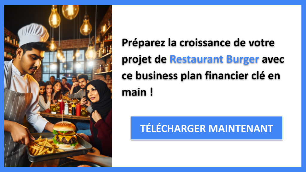 Exemple Business Plan pour Restaurant Burger - Restaurant Burger Plan financier Exemple- CTA3