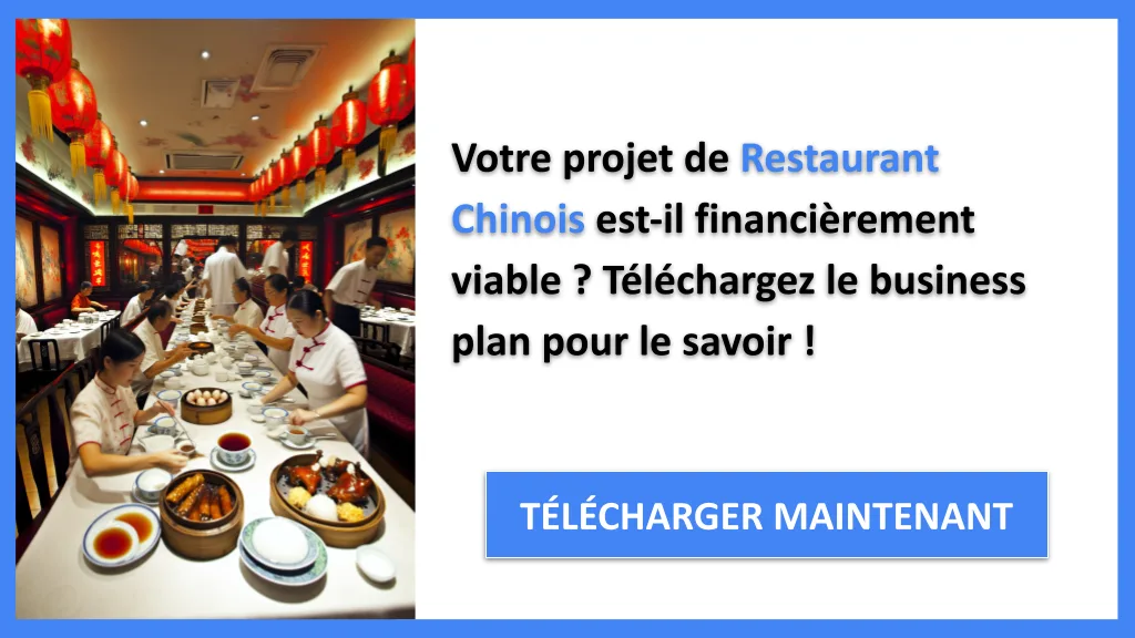 Exemple Business Plan pour Restaurant Chinois - Restaurant Chinois Plan financier Exemple- CTA1