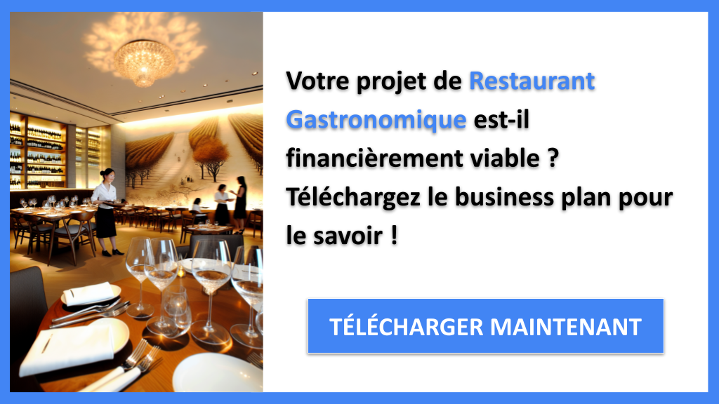 Exemple Business Plan pour Restaurant Gastronomique - Restaurant Gastronomique Plan financier Exemple- CTA1