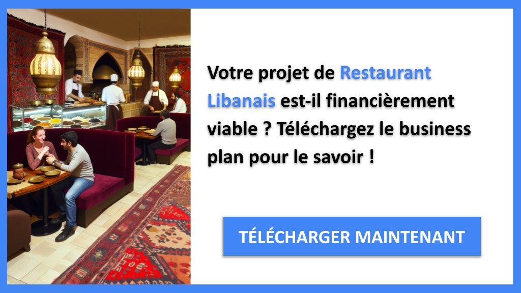 Exemple Business Plan pour Restaurant Libanais - Restaurant Libanais Plan financier Exemple- CTA1