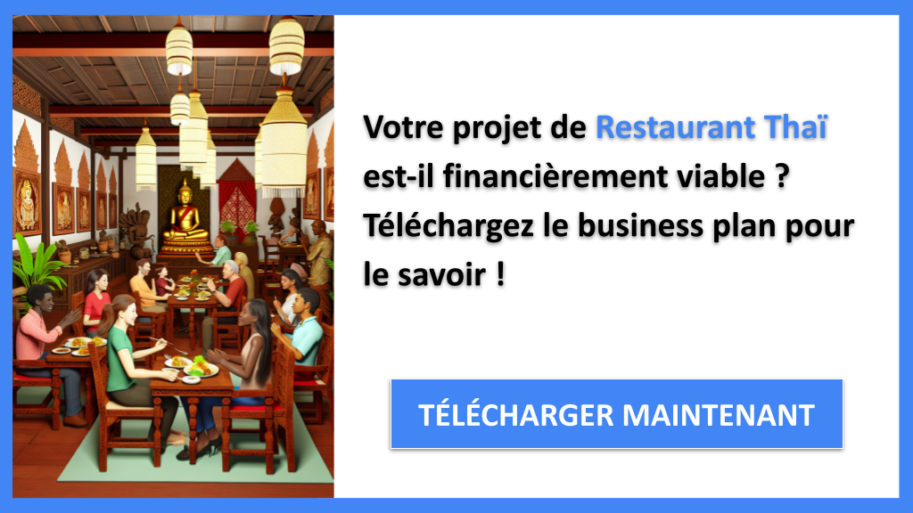 Plan financier pour restaurant thaï 6 Exemple Business Plan pour Restaurant Thaï - Restaurant Thaï Plan financier Exemple- CTA1