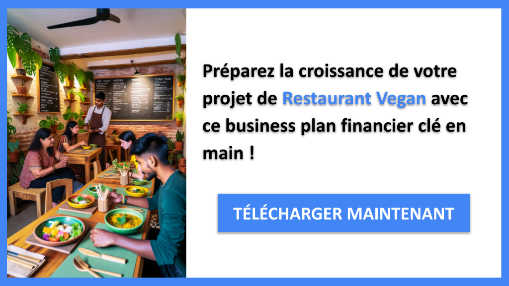 Exemple Business Plan pour Restaurant Vegan - Restaurant Vegan Plan financier Exemple- CTA3