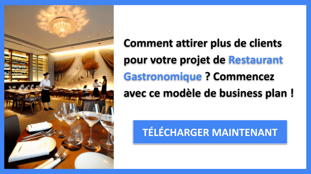 Exemple Business Plan pour Restaurant Gastronomique - Plan Marketing Restaurant Gastronomique- CTA1