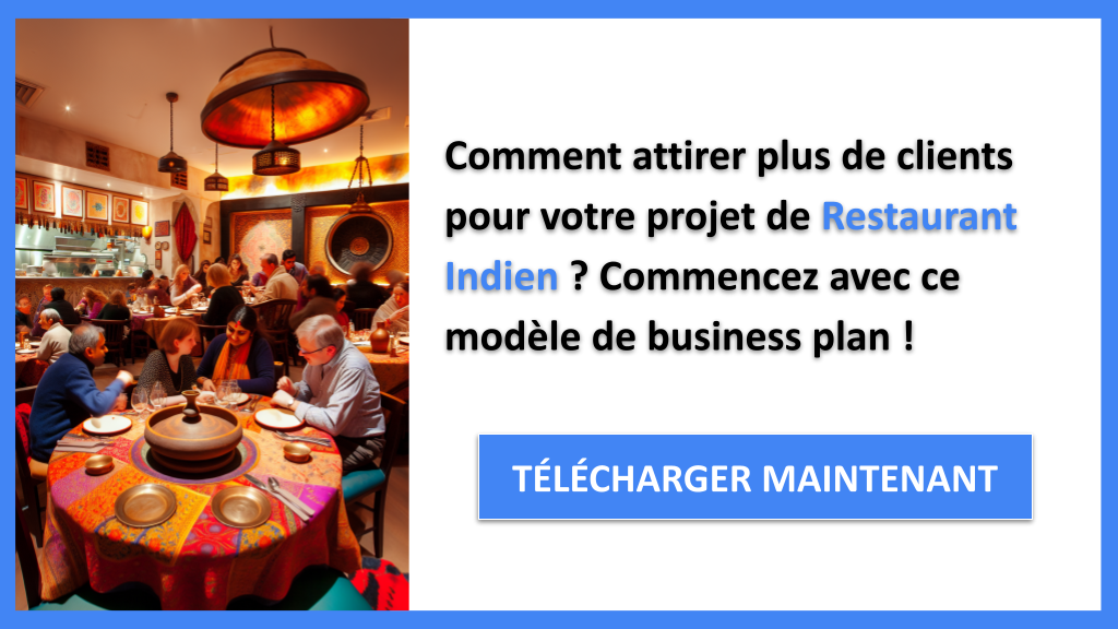 Exemple Business Plan pour Restaurant Indien - Plan Marketing Restaurant Indien- CTA1