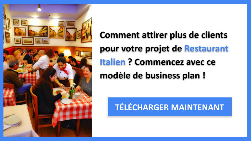 Exemple Business Plan pour Restaurant Italien - Plan Marketing Restaurant Italien- CTA1