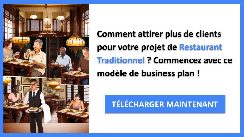 Exemple Business Plan pour Restaurant Traditionnel - Plan Marketing Restaurant Traditionnel- CTA1
