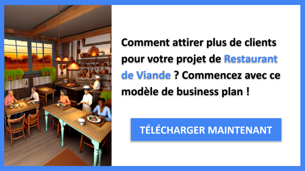 Exemple Business Plan pour Restaurant de Viande - Plan Marketing Restaurant de Viande- CTA1