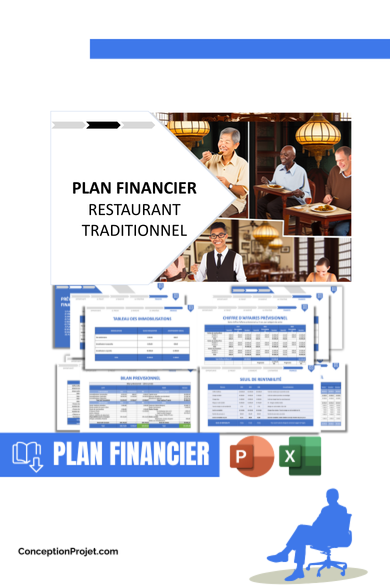 Plan financier pour Restaurant Traditionnel - Restaurant Traditionnel Plan financier Exemple