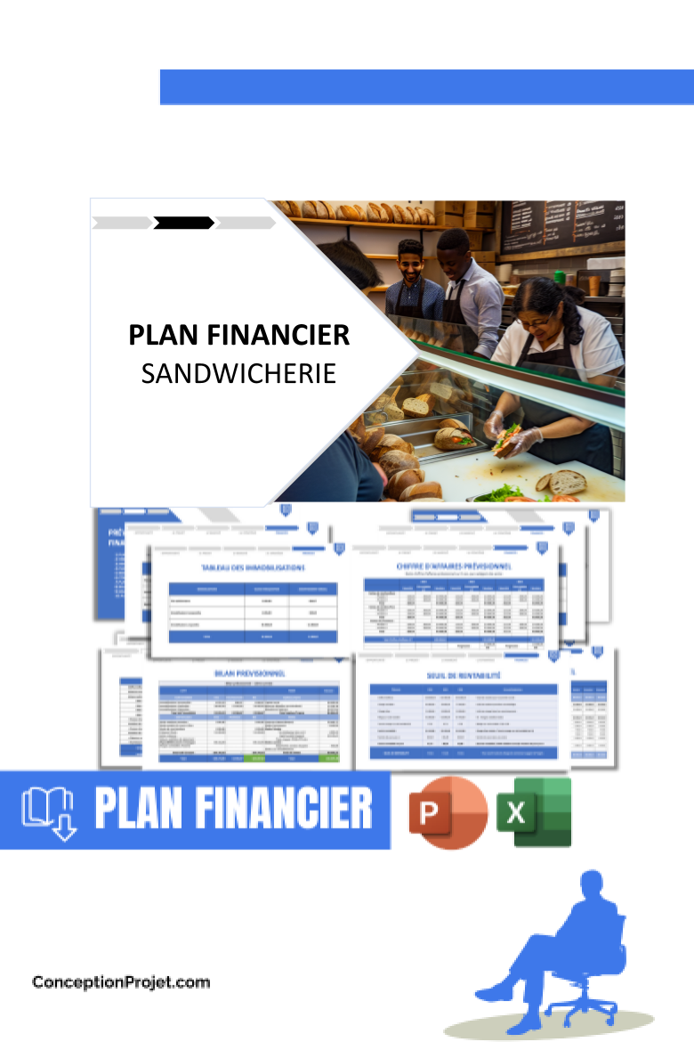 Plan financier pour Sandwicherie - Sandwicherie Plan financier Exemple