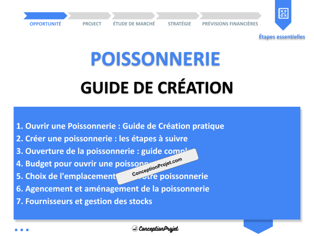 Poissonnerie Guide de Creation Cover