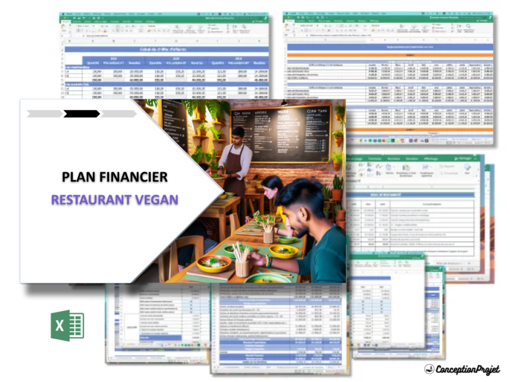 Restaurant Vegan Plan financier Exemple Cover