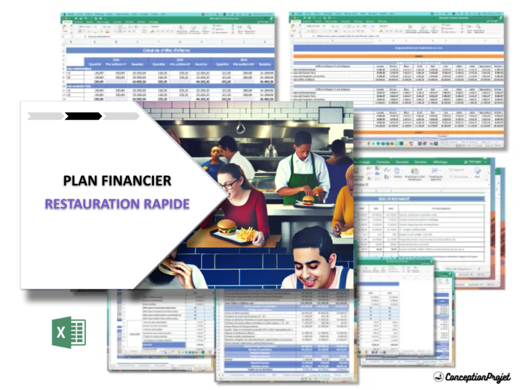 Restauration Rapide Plan financier Exemple Cover