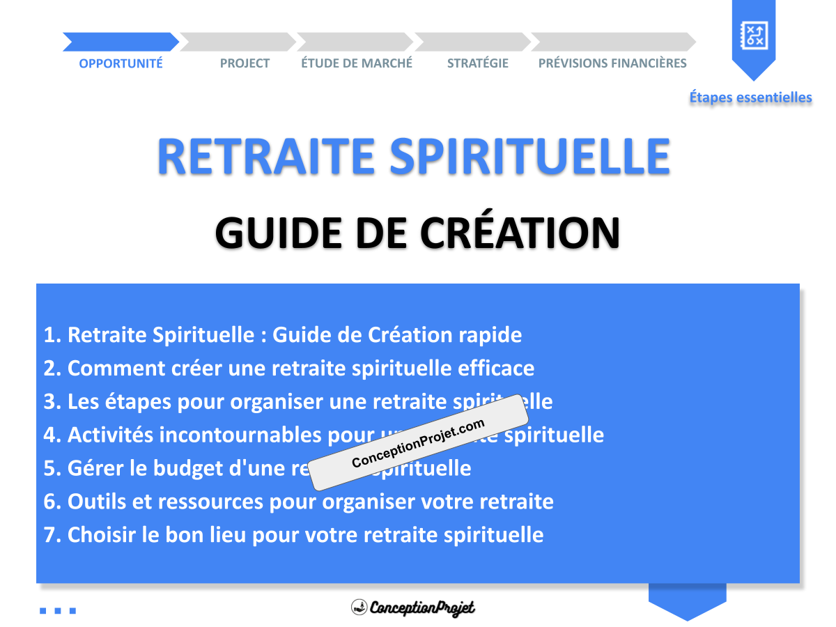 Démarrer une Retraite Spirituelle : Guide de Création rapide Démarrer une Retraite Spirituelle : Guide de Création rapide
