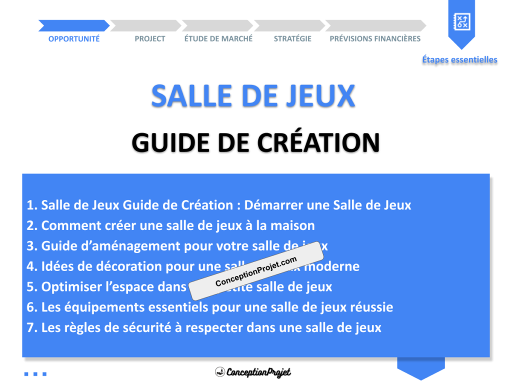 Salle de Jeux Guide de Creation Cover
