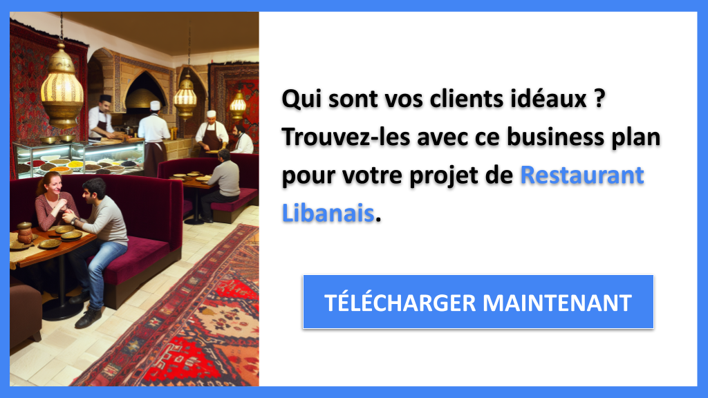 Exemple Business Plan pour Restaurant Libanais - Segments Clients Restaurant Libanais- CTA1