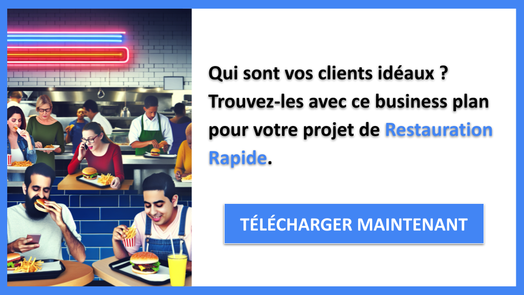 Comment cibler les clients pour la Restauration Rapide ? 6 Exemple Business Plan pour Restauration Rapide - Segments Clients Restauration Rapide- CTA1