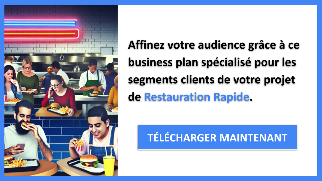 Comment cibler les clients pour la Restauration Rapide ? 7 Exemple Business Plan pour Restauration Rapide - Segments Clients Restauration Rapide- CTA2