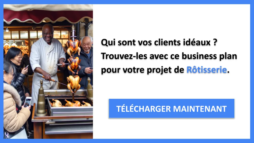 Exemple Business Plan pour Rôtisserie - Segments Clients Rôtisserie- CTA1