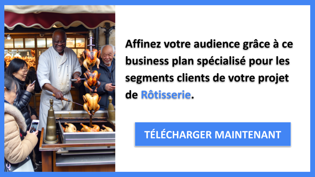 Exemple Business Plan pour Rôtisserie - Segments Clients Rôtisserie- CTA2