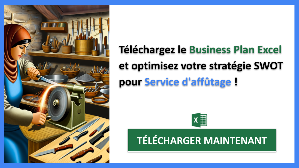 Exemple Business Plan pour Service d'affûtage - Analyse SWOT Service d'affûtage- CTA3