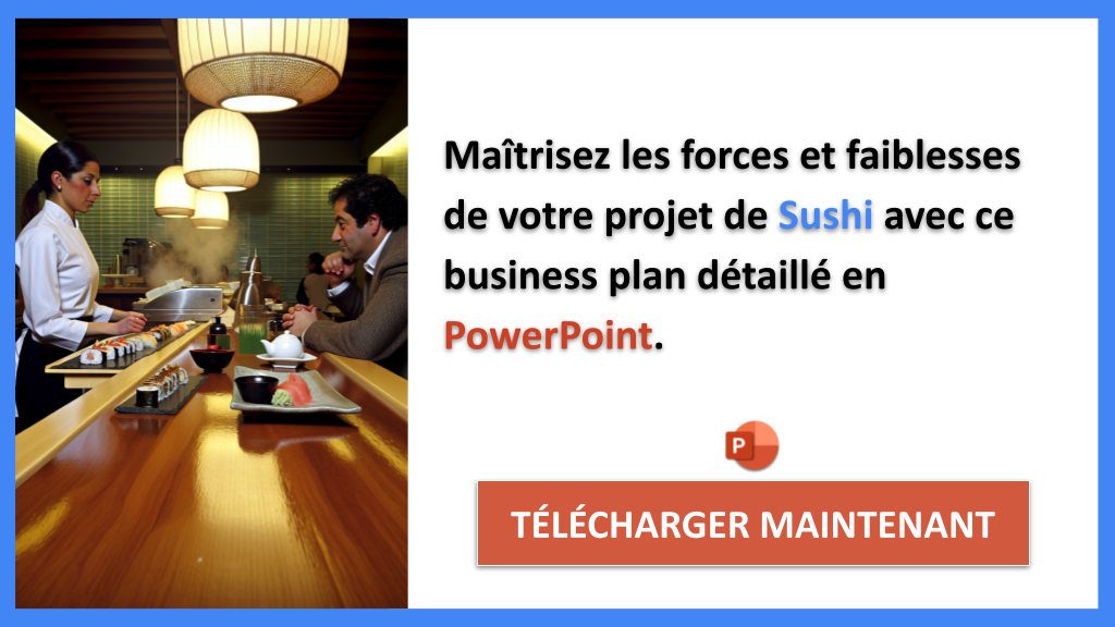 Exemple Business Plan pour Sushi - Analyse SWOT Sushi- CTA2