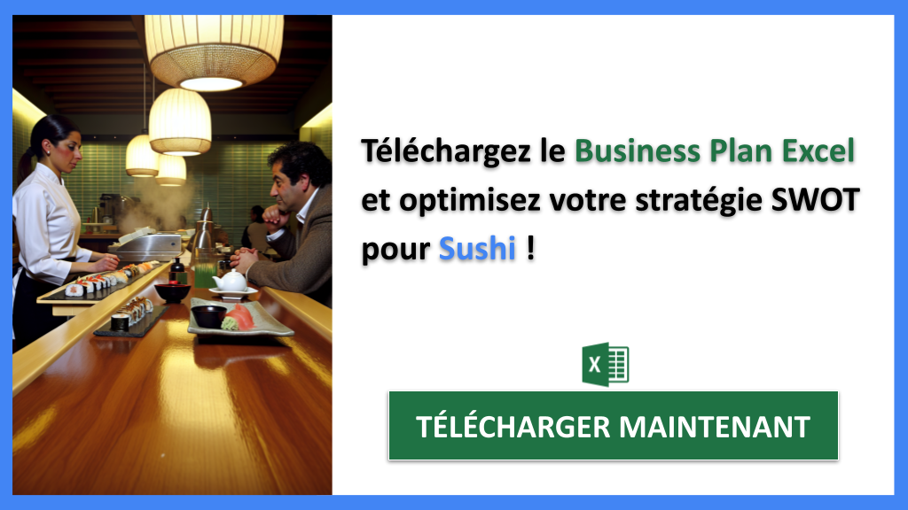 Exemple Business Plan pour Sushi - Analyse SWOT Sushi- CTA3