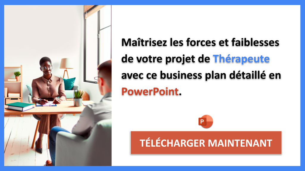 Exemple Business Plan pour Thérapeute - Analyse SWOT Thérapeute- CTA2