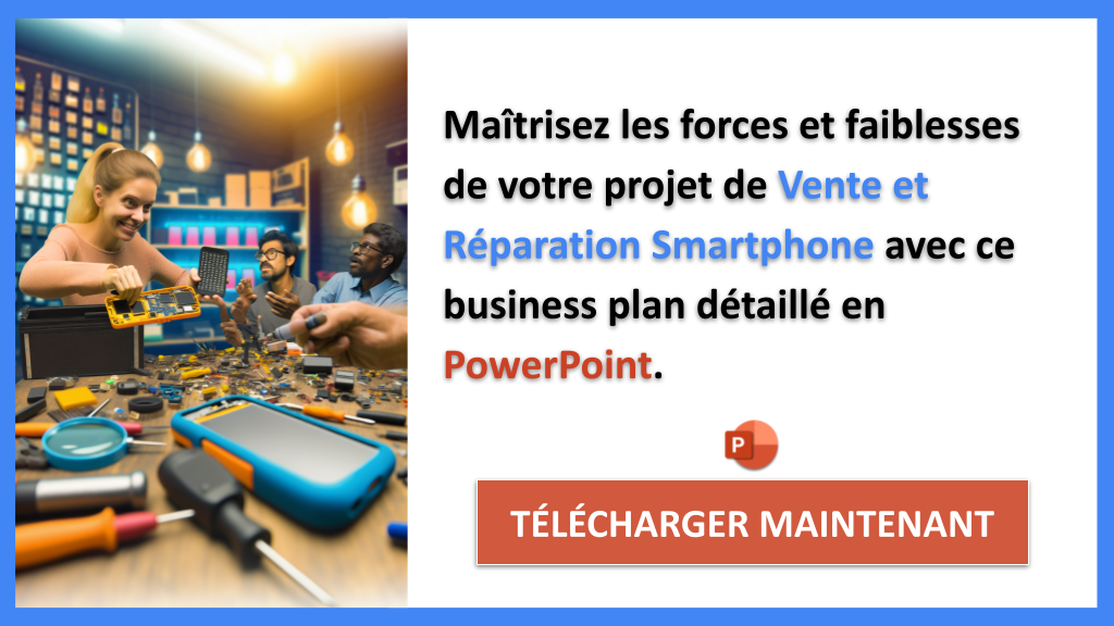 Exemple Business Plan pour Vente et Réparation Smartphone - Analyse SWOT Vente et Réparation Smartphone- CTA2
