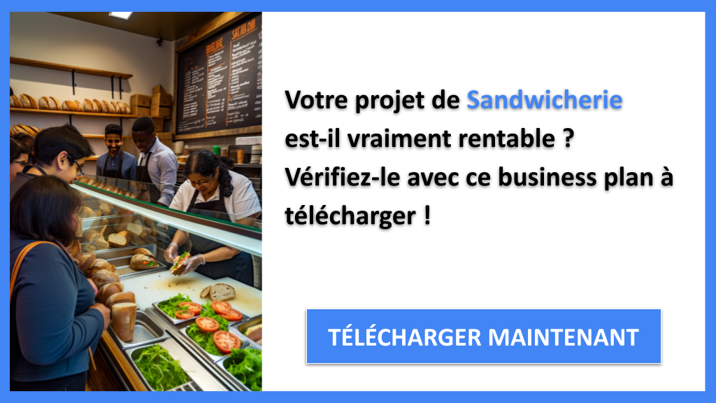 Exemple Business Plan pour Sandwicherie - Sandwicherie Revenus Rentabilité- CTA1
