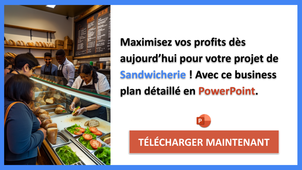 Exemple Business Plan pour Sandwicherie - Sandwicherie Revenus Rentabilité- CTA3