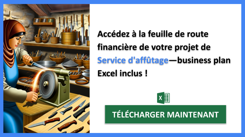 Exemple Business Plan pour Service d'affûtage - Service d'affûtage Revenus Rentabilité- CTA2