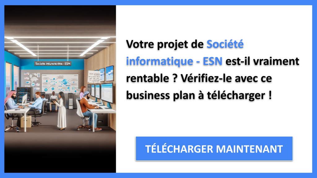 ESN : est-ce rentable et quels profits espérer ? 6 Exemple Business Plan pour Société informatique - ESN - Société informatique - ESN Revenus Rentabilité- CTA1