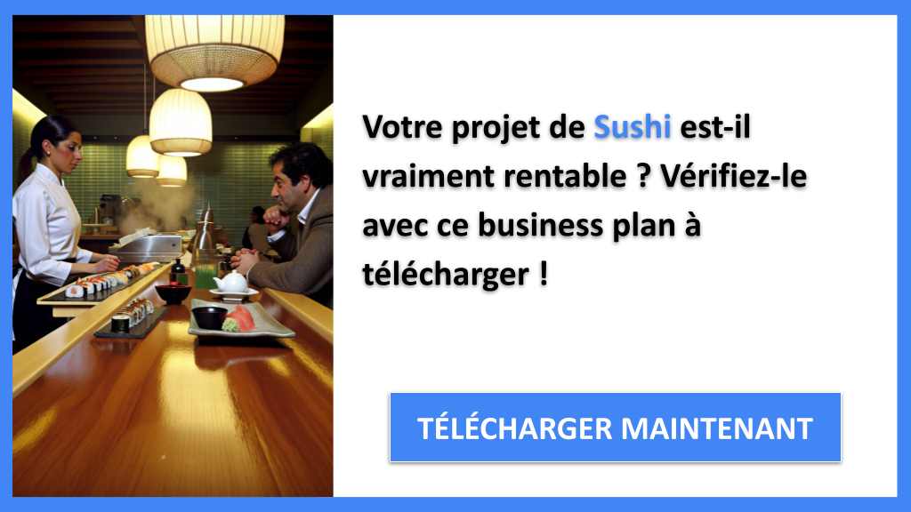 Exemple Business Plan pour Sushi - Sushi Revenus Rentabilité- CTA1