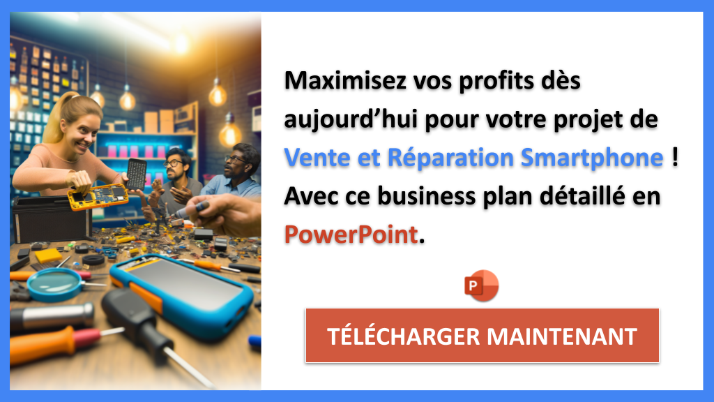 Exemple Business Plan pour Vente et Réparation Smartphone - Vente et Réparation Smartphone Revenus Rentabilité- CTA3