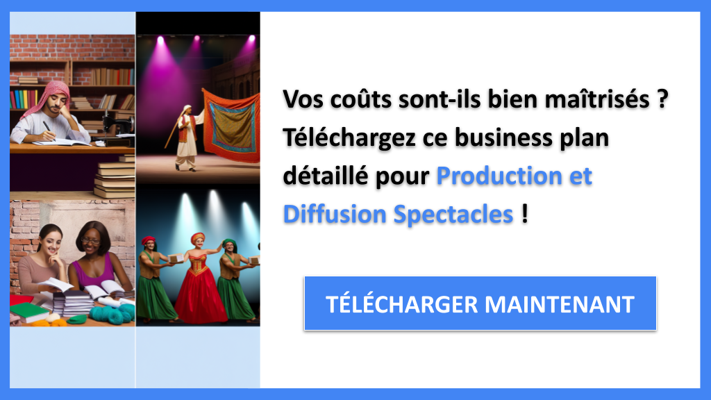Exemple Business Plan pour Production et Diffusion Spectacles - Coût Production spectacles- CTA1