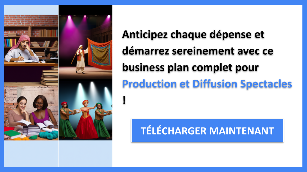 Exemple Business Plan pour Production et Diffusion Spectacles - Coût Production spectacles- CTA3