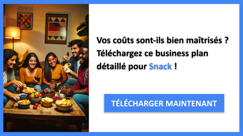 Exemple Business Plan pour Snack - Coût Snack- CTA1