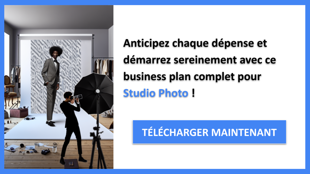 Exemple Business Plan pour Studio Photo - Coût Studio photo- CTA3