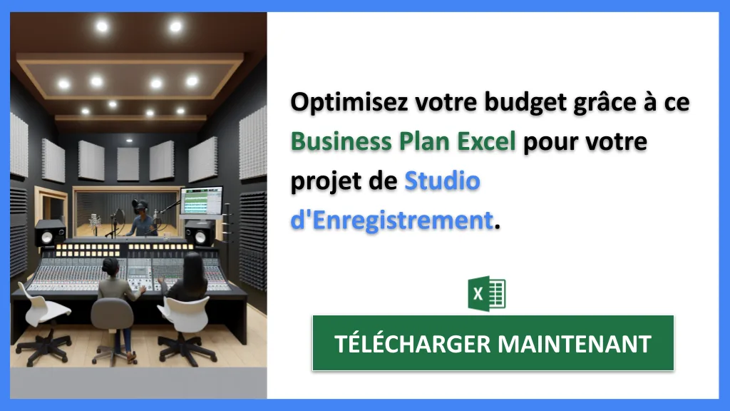 Exemple Business Plan pour Studio d'Enregistrement - Coût Studio d'enregistrement- CTA2