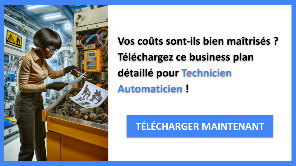 Exemple Business Plan pour Technicien Automaticien - Coût Technicien automaticien- CTA1