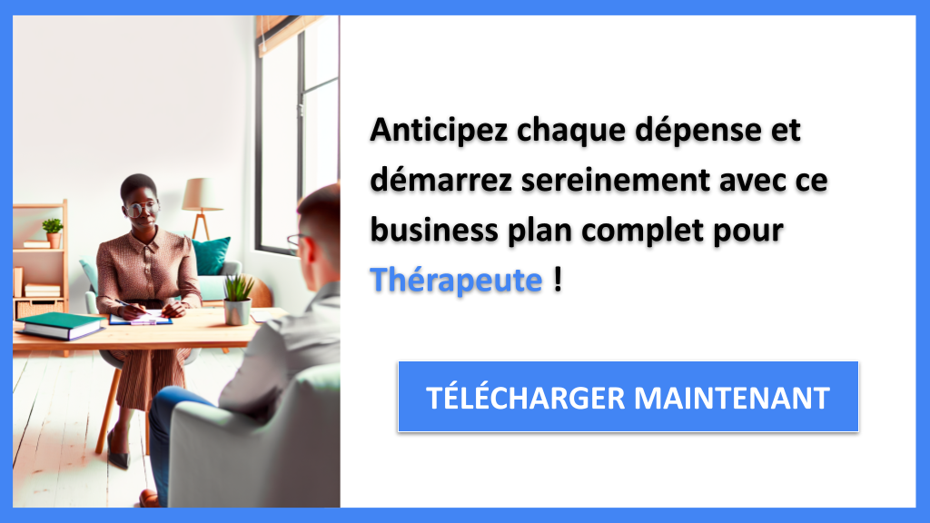 Exemple Business Plan pour Thérapeute - Coût Thérapeute- CTA3